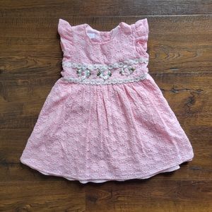 Pink Eyelet Dress